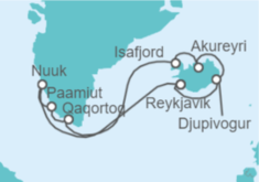 Itinerario del Crucero Islandia, Groenlandia - Norwegian Cruise Line