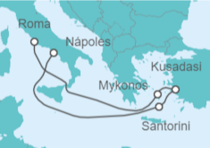 Itinerario del Crucero Grecia, Turquía - MSC Cruceros