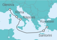 Itinerario del Crucero Grecia, Italia - MSC Cruceros