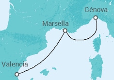 Itinerario del Crucero Francia - MSC Cruceros