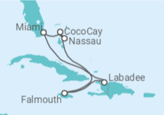 Itinerario del Crucero Bahamas, Jamaica - Royal Caribbean