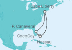 Itinerario del Crucero USA, Bahamas - Royal Caribbean