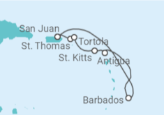 Itinerario del Crucero Islas Vírgenes - Eeuu, Islas Vírgenes - Reino Unido, Antigua Y Barbuda, Barbados - Royal Caribbean