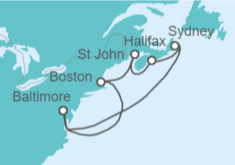 Itinerario del Crucero USA, Canadá - Royal Caribbean