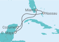 Itinerario del Crucero Bahamas, México - Royal Caribbean