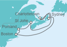 Itinerario del Crucero Canadá - Royal Caribbean