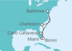 Itinerario del Crucero USA - Royal Caribbean