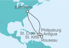 Itinerario del Crucero Antigua Y Barbuda, Saint Maarten - Royal Caribbean