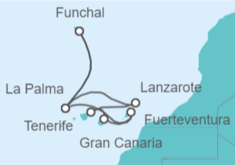 Itinerario del Crucero Islas Canarias - MSC Cruceros