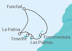 Itinerario del Crucero Islas Canarias - MSC Cruceros