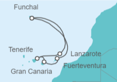 Itinerario del Crucero Islas Canarias - MSC Cruceros