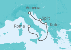 Itinerario del Crucero Croacia, Montenegro TI - MSC Cruceros