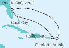 Itinerario del Crucero Islas Vírgenes - Eeuu, Saint Maarten - Royal Caribbean