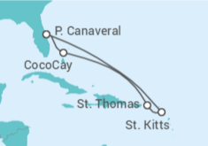 Itinerario del Crucero Islas Vírgenes - Eeuu - Royal Caribbean