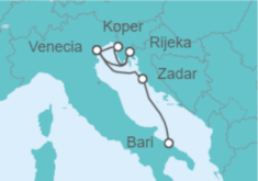 Itinerario del Crucero Italia, Eslovenia - MSC Cruceros