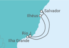 Itinerario del Crucero Brasil - MSC Cruceros