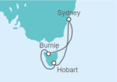 Itinerario del Crucero Australia - Cunard