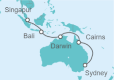 Itinerario del Crucero Australia - Royal Caribbean