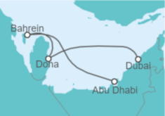 Itinerario del Crucero Qatar - MSC Cruceros