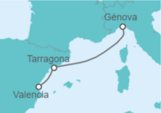 Itinerario del Crucero España TI - MSC Cruceros