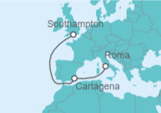 Itinerario del Crucero España - Cunard