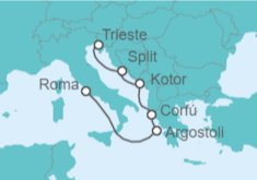 Itinerario del Crucero Grecia, Montenegro, Croacia - Cunard