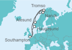 Itinerario del Crucero Noruega - Cunard