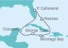 Itinerario del Crucero Bahamas, Jamaica, Islas Caimán, México TI - MSC Cruceros