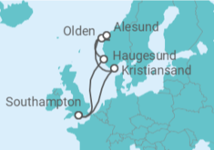 Itinerario del Crucero Noruega - MSC Cruceros