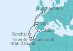 Itinerario del Crucero Islas Canarias - MSC Cruceros