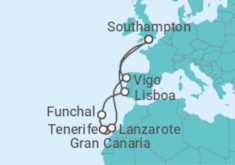 Itinerario del Crucero Islas Canarias - MSC Cruceros