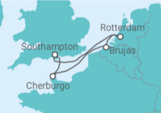 Itinerario del Crucero Francia, Bélgica, Holanda - MSC Cruceros