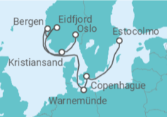 Itinerario del Crucero Dinamarca, Alemania, Noruega - MSC Cruceros