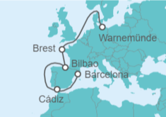 Itinerario del Crucero España - MSC Cruceros