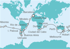 Itinerario del Crucero Vuelta al mundo - Costa Cruceros