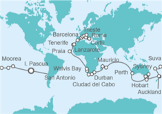 Itinerario del Crucero Vuelta al mundo - Costa Cruceros