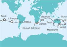 Itinerario del Crucero Vuelta al mundo - Costa Cruceros