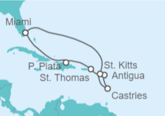 Itinerario del Crucero Islas Vírgenes - Eeuu, Antigua Y Barbuda, Santa Lucía - Celebrity Cruises