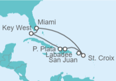 Itinerario del Crucero USA, Puerto Rico - Celebrity Cruises