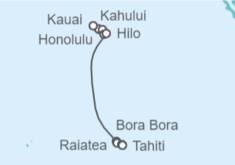 Itinerario del Crucero desde Honolulu (Hawái) a Papeete (Polinesia Francesa) - Norwegian Cruise Line