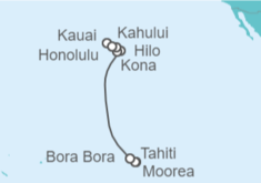 Itinerario del Crucero Polinesia Francesa, USA - Norwegian Cruise Line