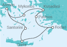 Itinerario del Crucero Grecia - Celestyal Cruises