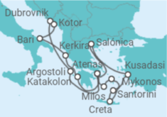 Itinerario del Crucero Croacia, Grecia, Turquía - Celestyal Cruises