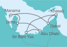 Itinerario del Crucero Emiratos Arabes - Celestyal Cruises