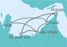 Itinerario del Crucero Qatar, Emiratos Arabes - Celestyal Cruises