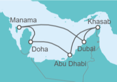 Itinerario del Crucero Emiratos Arabes, Qatar - Celestyal Cruises