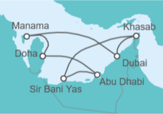 Itinerario del Crucero Emiratos Arabes - Celestyal Cruises