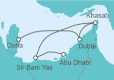 Itinerario del Crucero Qatar, Emiratos Arabes - Celestyal Cruises