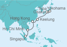 Itinerario del Crucero Taiwán, China, Vietnam - Princess Cruises