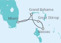 Itinerario del Crucero Bahamas - Norwegian Cruise Line